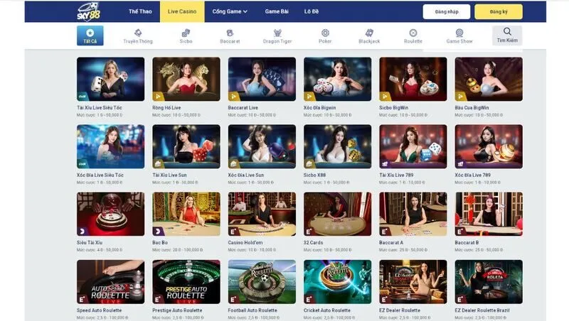 Khám phá sản phẩm cá cược có trong cổng game Sky88 Khám phá sản phẩm cá cược có trong cổng game Sky88